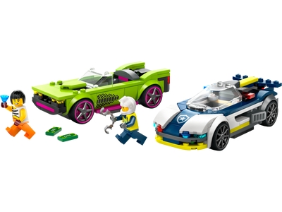 LEGO Politiewagen en snelle autoachtervolging (60415)