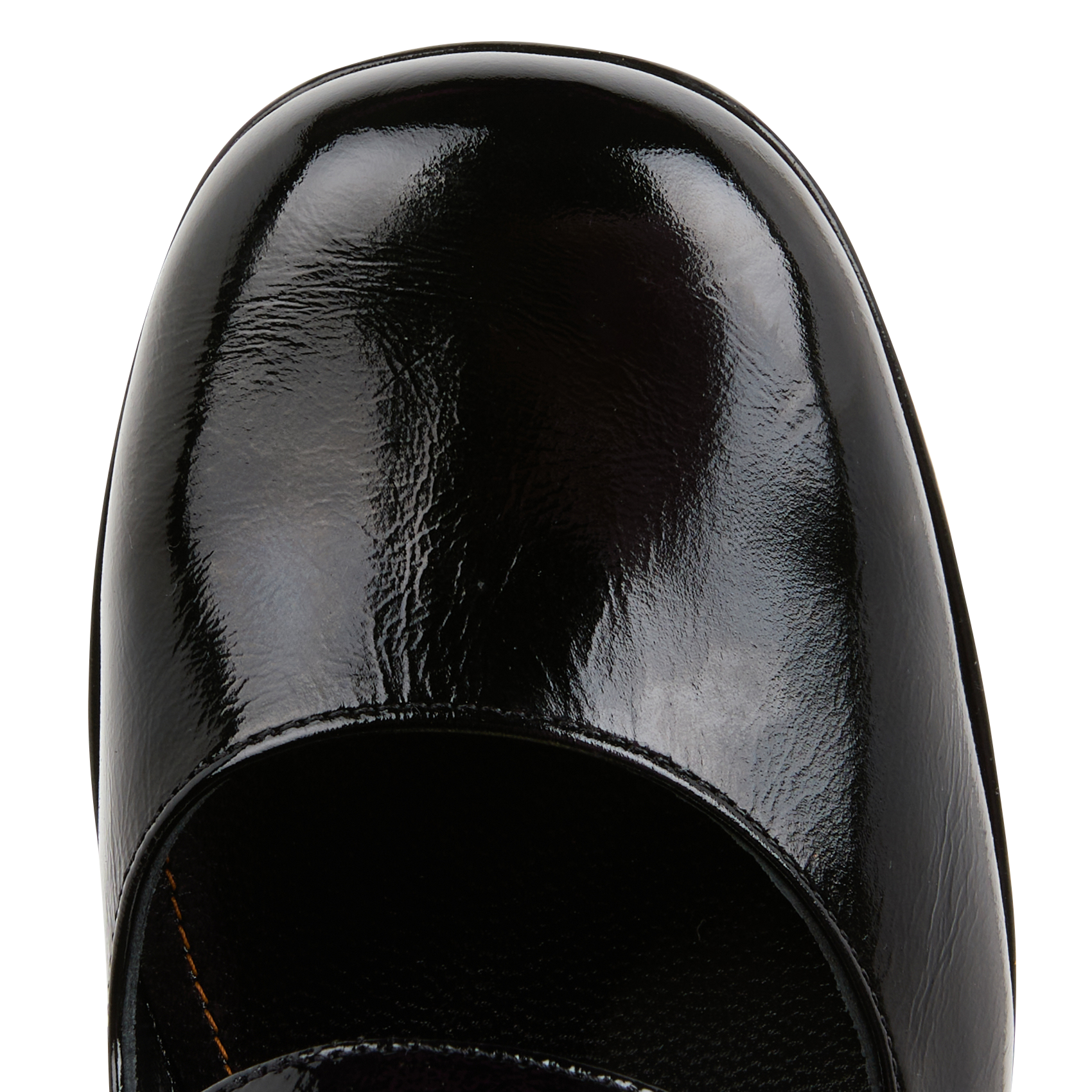 ALORA - Babies à talons en cuir| Noir