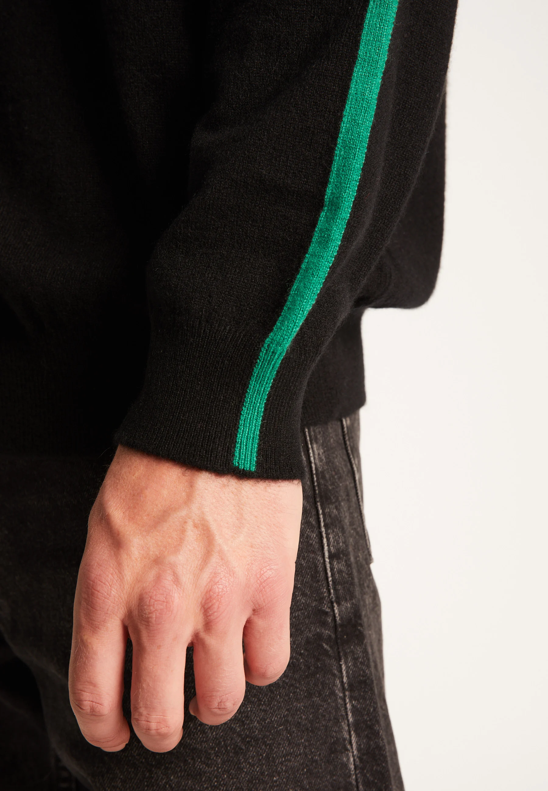 TAULEDAH24 - Pull col rond en cachemire | Noir