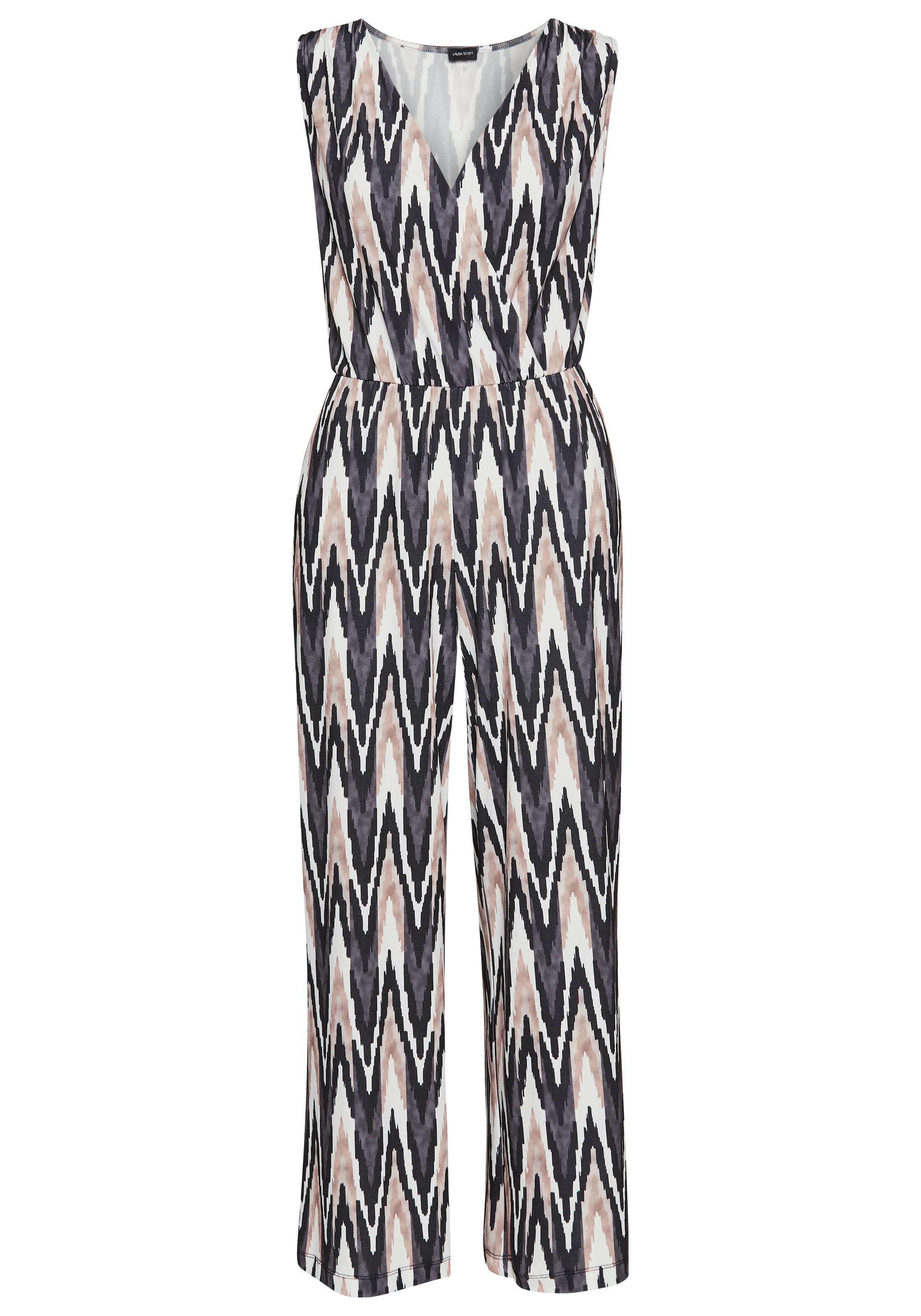 Laura Scott Jumpsuit , Oberteil in Wickeloptik mit elastischen Bund