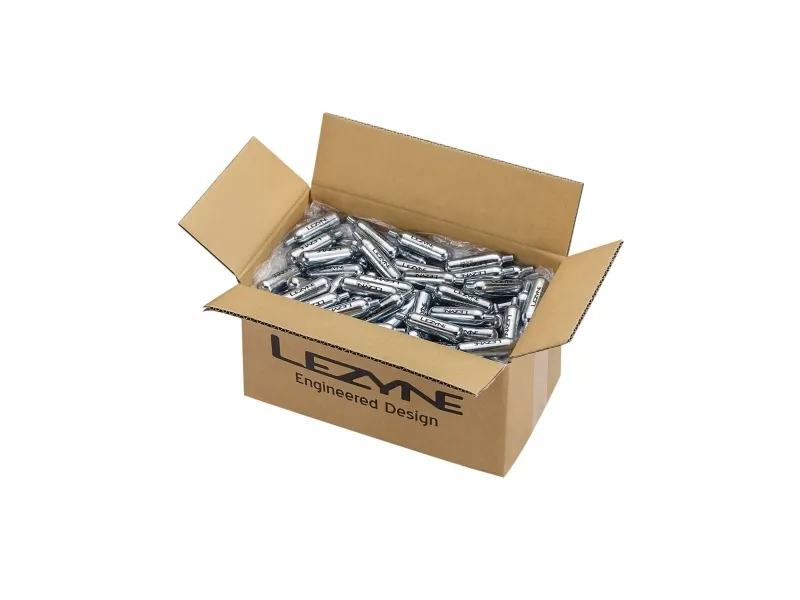 LEZYNE 16G CO2 BULK BOX - 250 PCS SILVER (1-C2-CRTDG-BULK-V116) - Uni