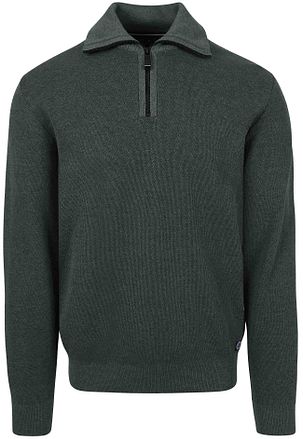 Casa Moda Halfzip Trui Donkergroen 413705900-338 kopen