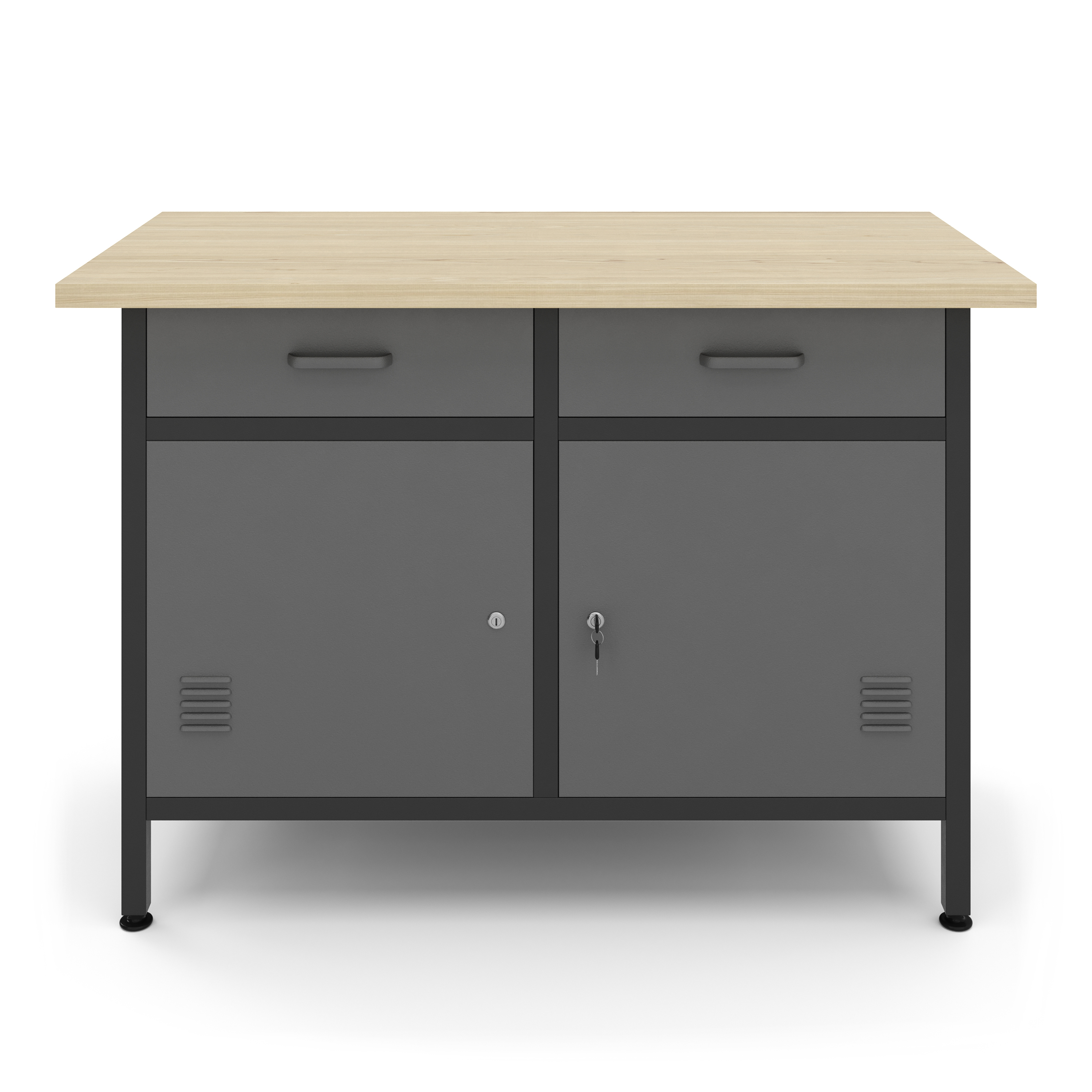 Werkbank mit Unterschrank 120 x 60 cm