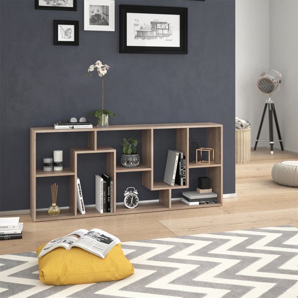Vicco Raumteiler Noa Bücherregal Standregal Aktenregal Hochregal Regal Sonoma