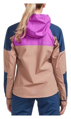 Veste Imperméable Craft Pro Trail Hydro Marron Bleu Rose Femme