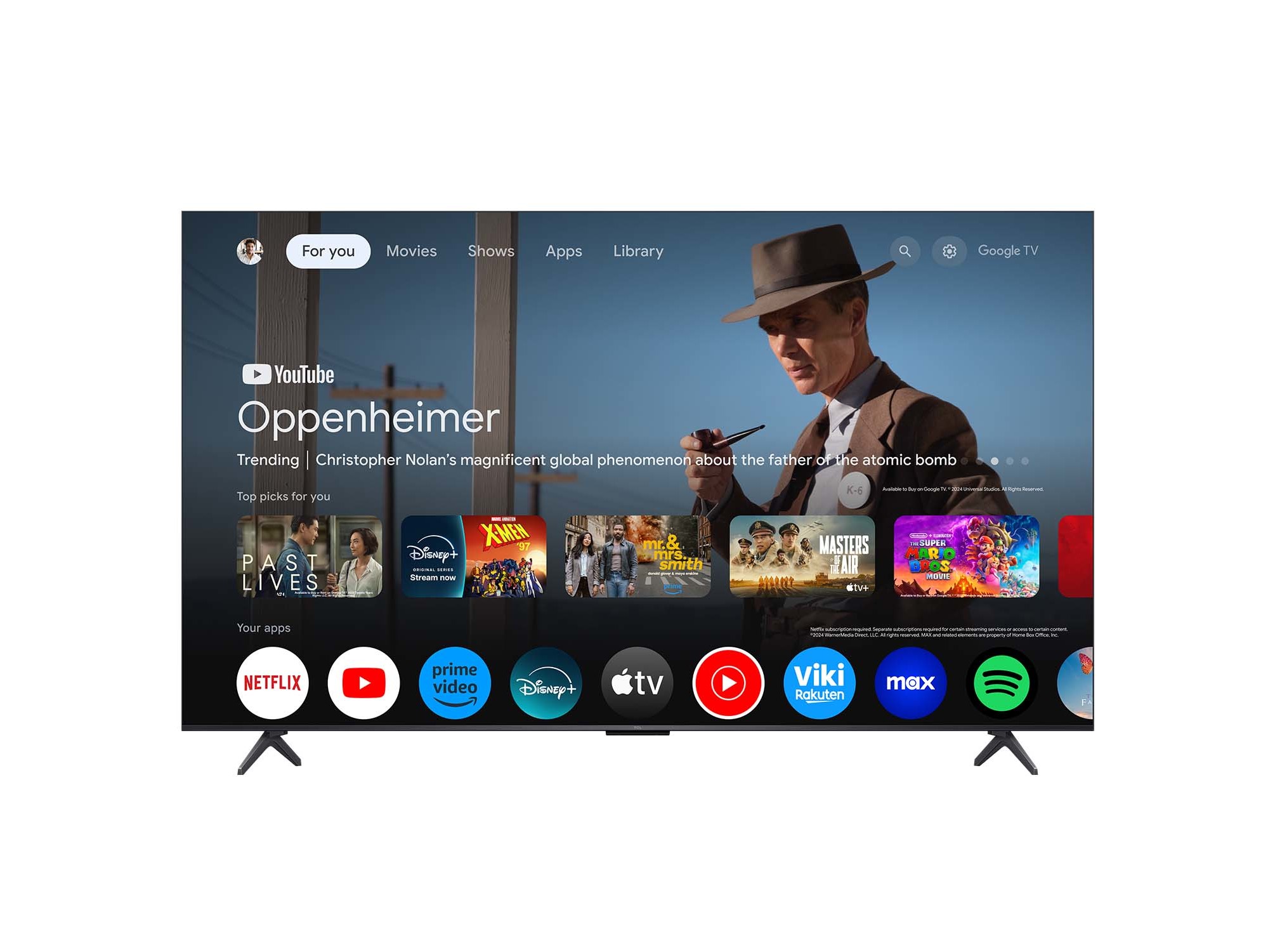 TV MINI LED TCL 75C6K (75'' 4K SMART TV GOOGLE 189CM)