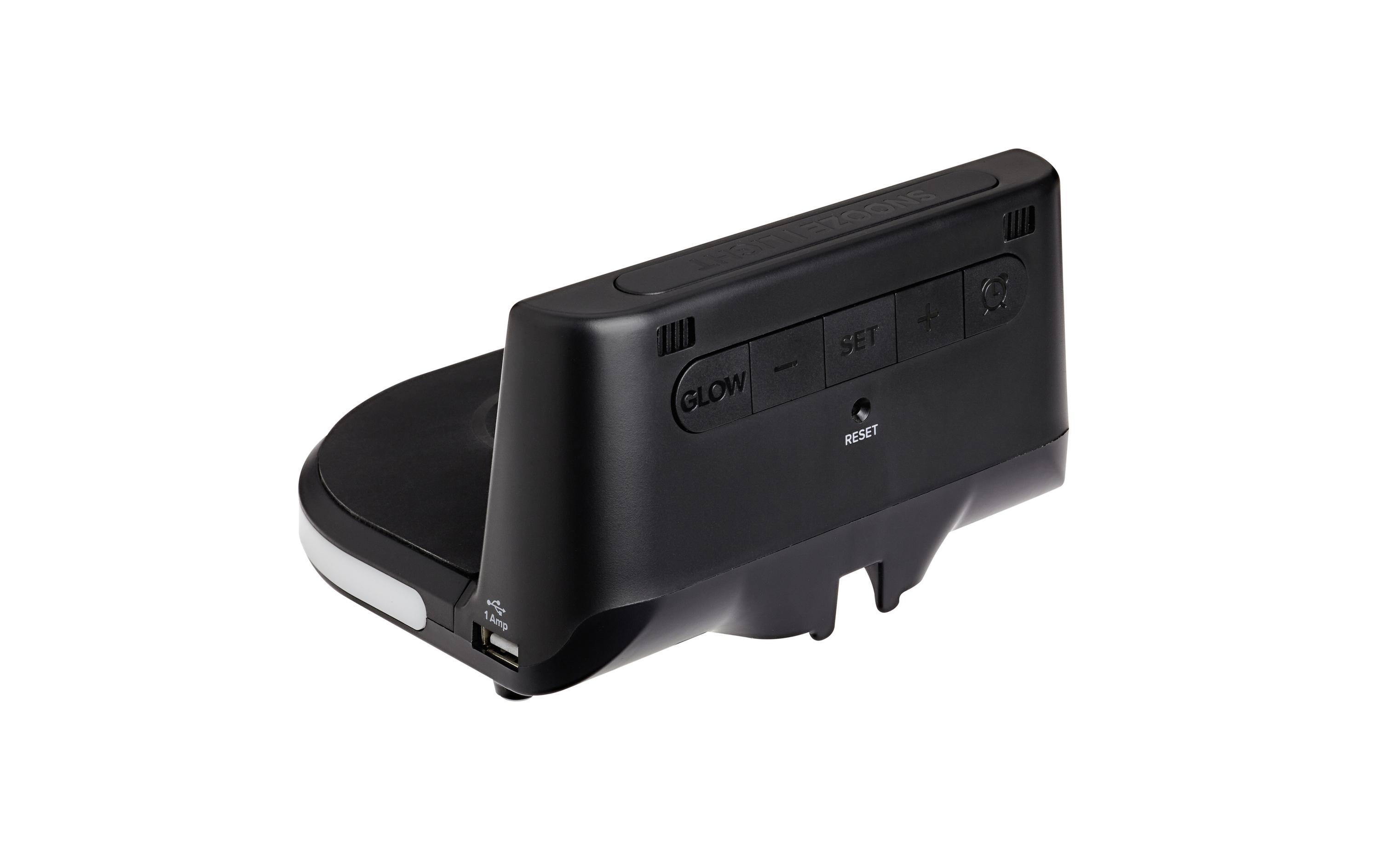 Digitalwecker Charge-it-Wireless SchwarzDigitalwecker mit kabelloser Ladestation