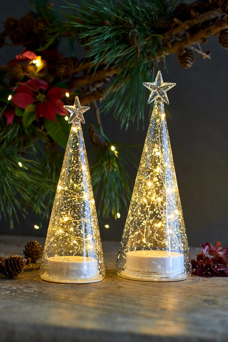 Sirius  Romantic LED glas træ, romantic/clear - 26 cm.