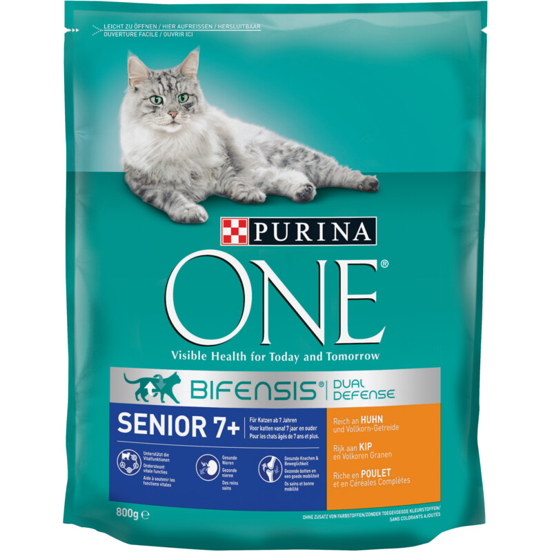 Purina ONE Senior rijk aan kip