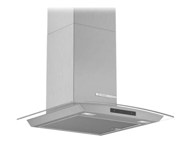 Bosch Serie | 4 DWA66DM50 - Hætte - skorsten - bredde: 60 cm - dybde: 48.8 cm - udtrækning og recirkulation (-) - rustfrit stål og glas