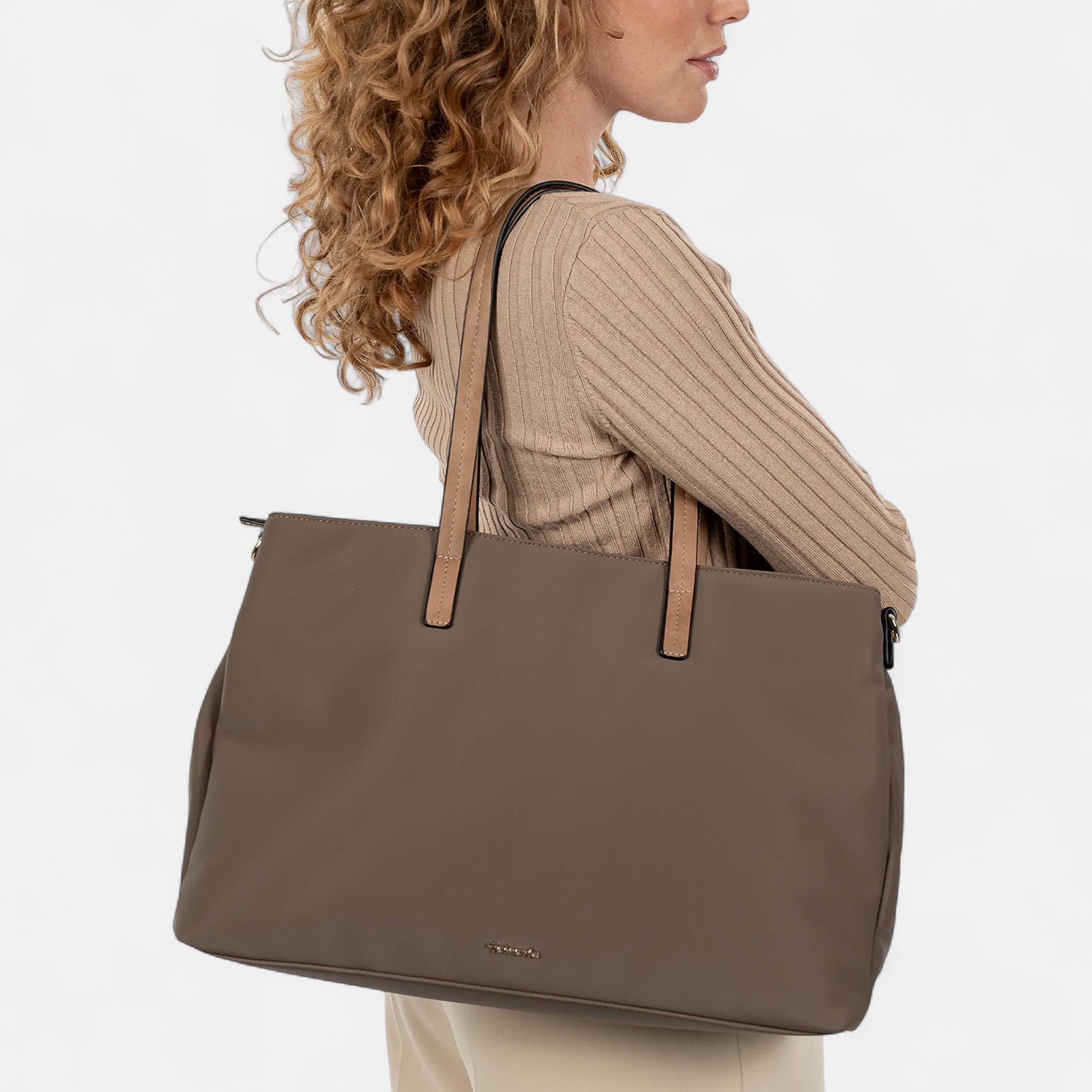 Sac de shopping taupe