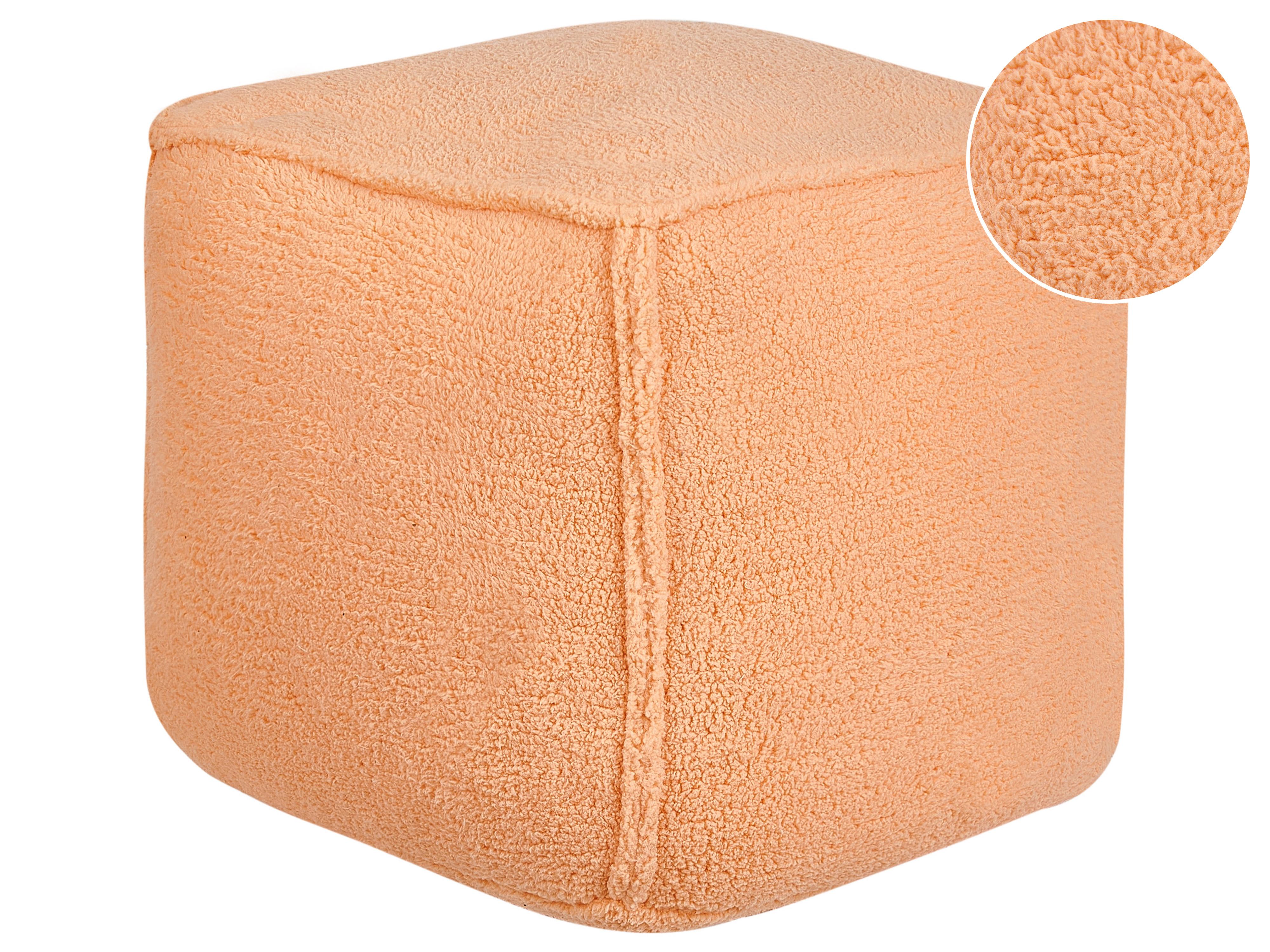 Poef ALIPUR Bouclé Oranje