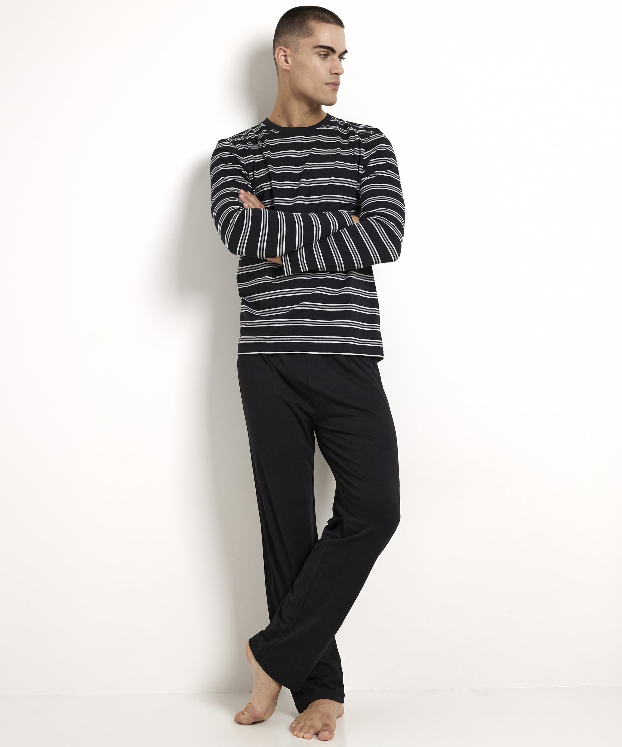 pyjama set: streep   uni