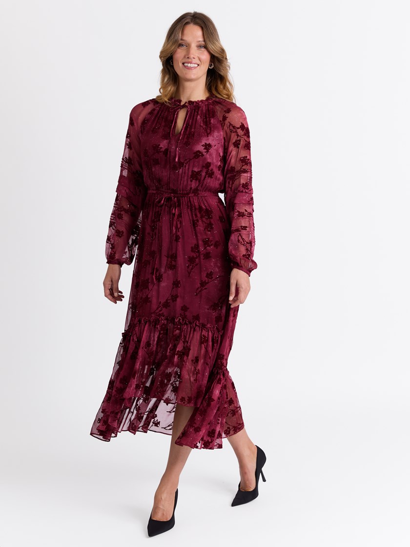 Andrea kjole Burgundy
