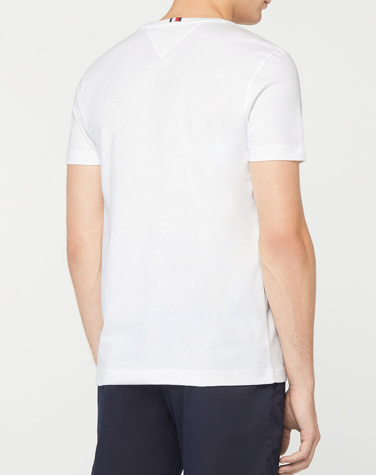 Tommy Hilfiger T-Shirt 100% Coton Bio Palm Photo blanc