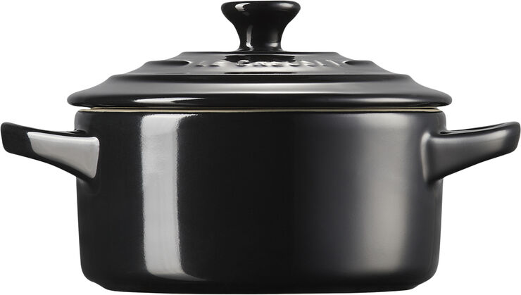 Le Creuset Mini Gryde 10cm Black Shiny black