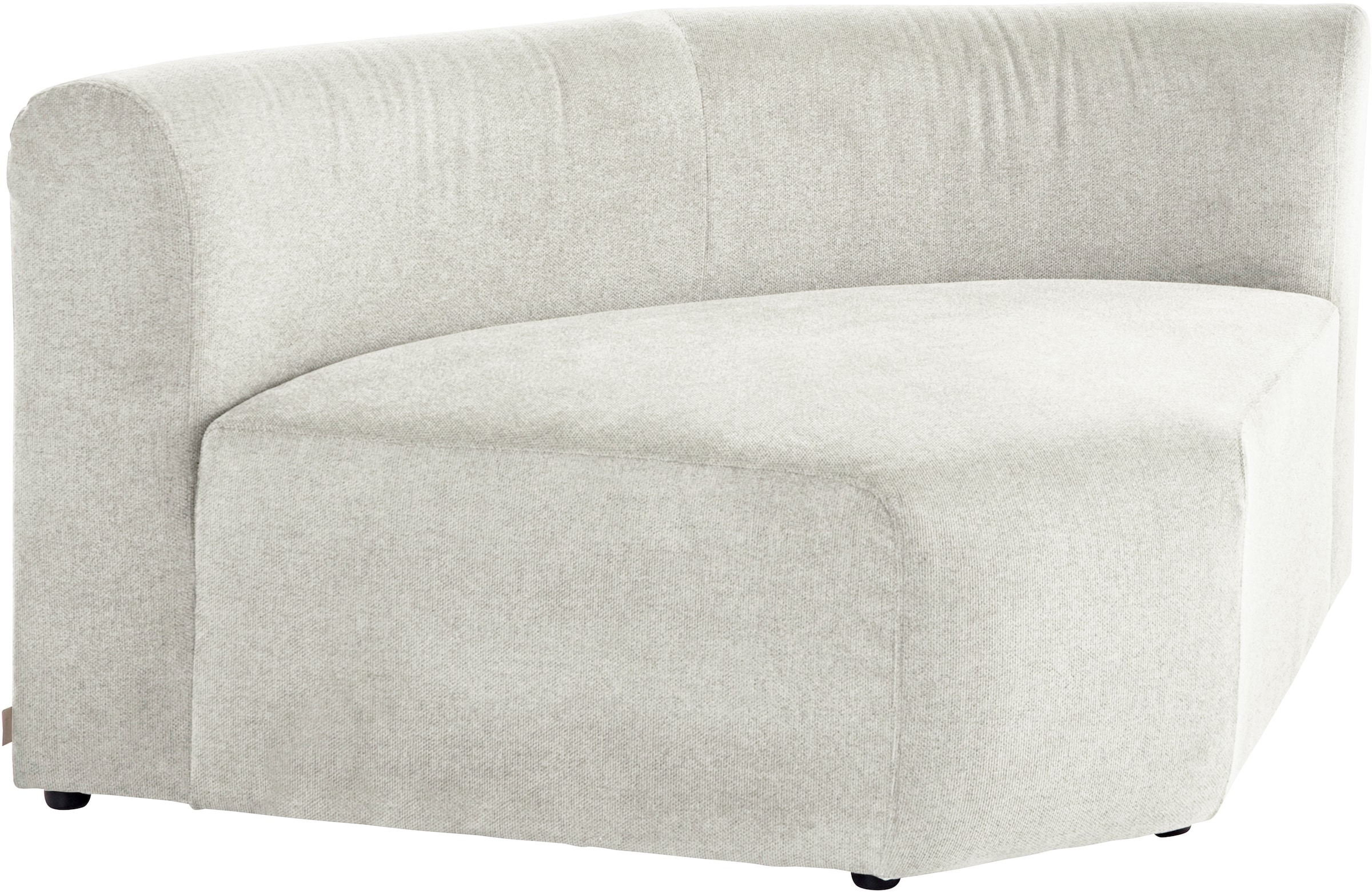 LeGer Home by Lena Gercke Sofa-Eckelement »LYZA mit gerundeter Rückenlehne, Masse B/T/H: 122/104/74 cm« als Modul oder separat verwendbar, für individuelle Zusammenstellung