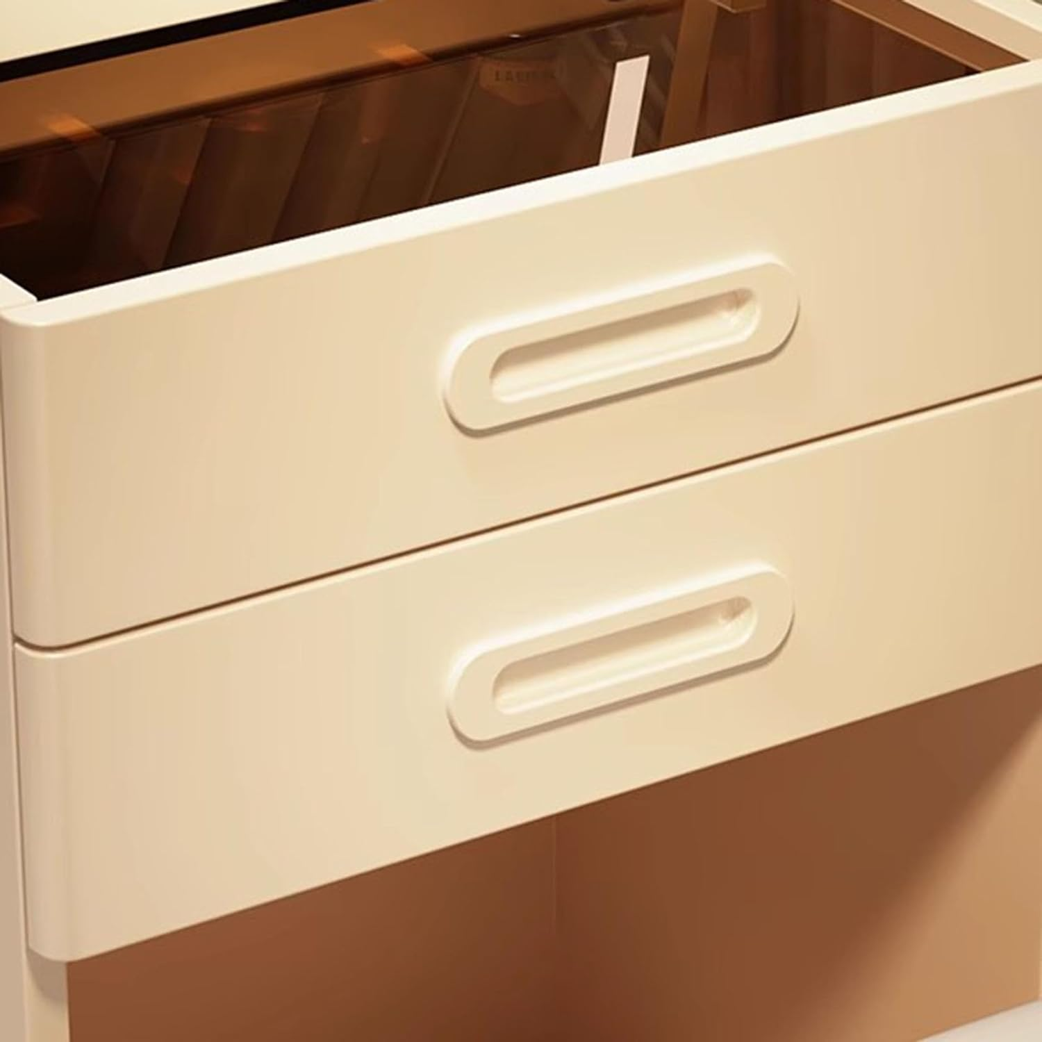 Solid wood dresser small bedroom modern simple small apartment mini flip dresser bedside storage cabinet integrated