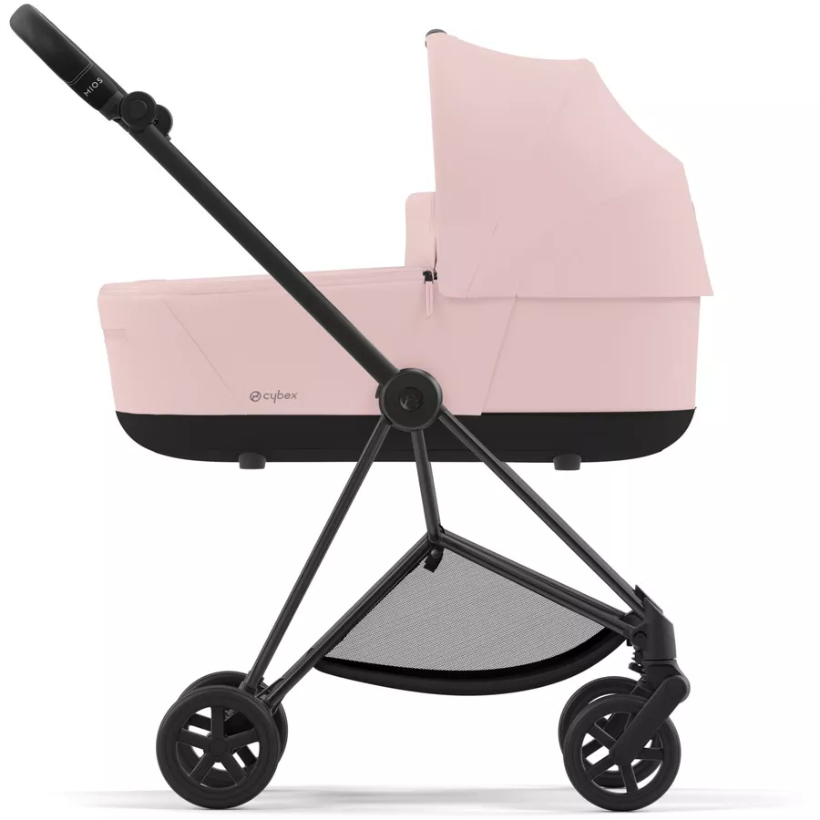 cybex PLATINUM Kombikinderwagen New Mios Matt Black Peach Pink