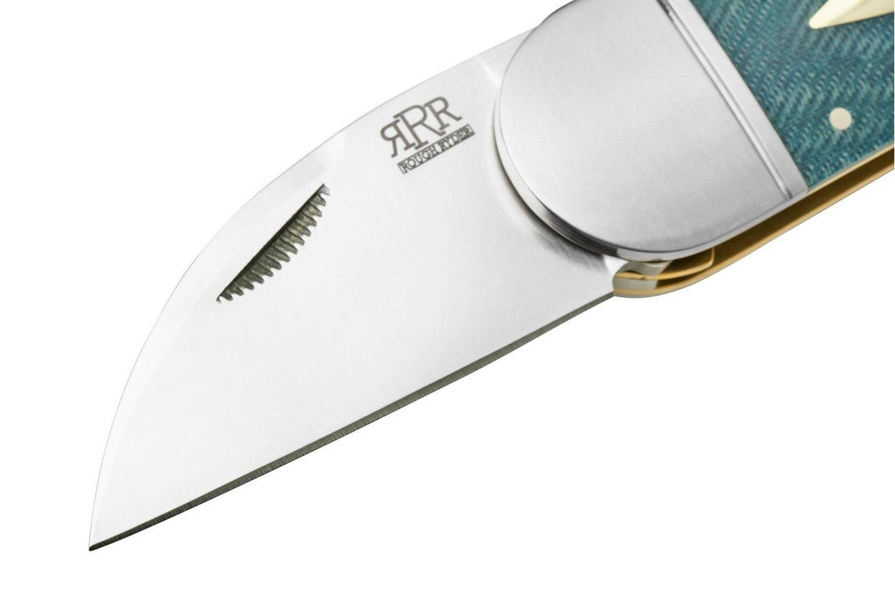 Rough Ryder Reserve Rhino Toe Denim Micarta, RRR006 slipjoint zakmes