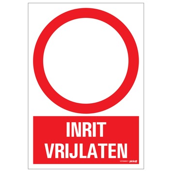Pickup bord inrit vrijlaten 23x33 cm