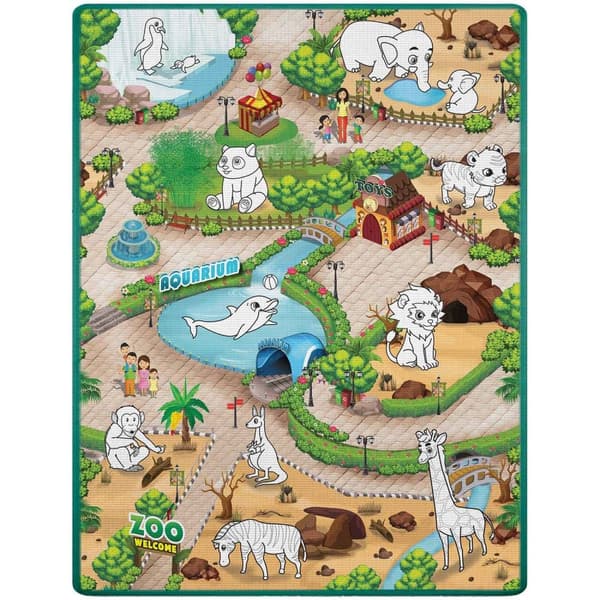 Fargerik og fleksibel tegnematte 120 x 90 x 0,3 cm Ricokids RK-344