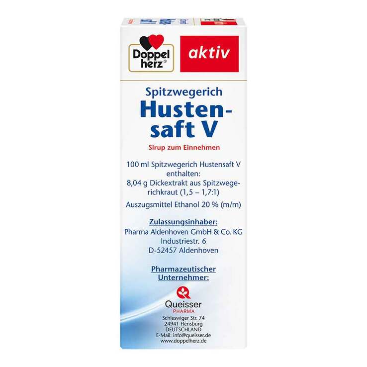 Doppelherz Spitzwegerich Hustensaft V, 150 ml