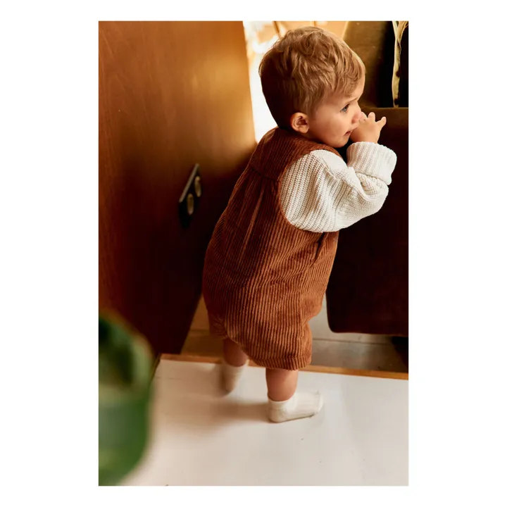 Frangin Frangine Salopette Velours Pierrette | Marron