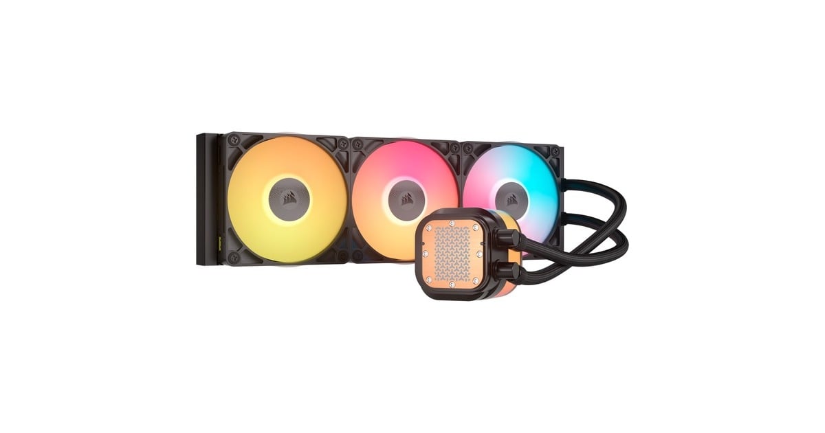 CorsairiCUE LINK TITAN 360 RX LCD + 3x iCUE LINK RX120 RGB Cooling bundel waterkoeling  (Zwart, RGB)