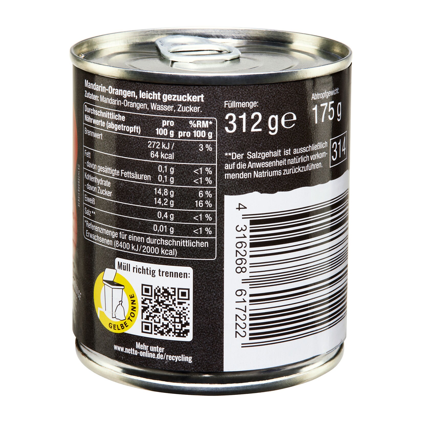 Lieblings Mandarin-Orangen leicht gezuckert 175 g, 12er Pack