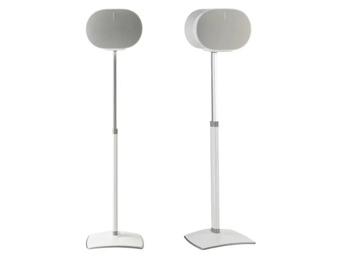 Sanus WSSE3A1-W2 - Stativ - for højttaler(e) - højdejusterbar - stål, presset aluminium - hvid - gulvstående - for Sonos Era 300