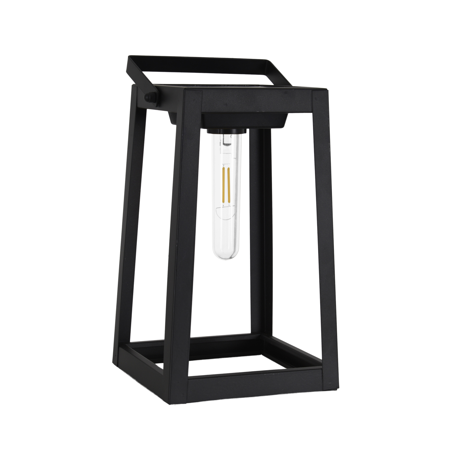 LED-Solarleuchte - schwarz - 25,5 cm