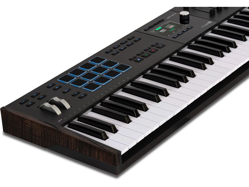 Arturia Keyboard Controller KeyLab 61 mk3 Schwarz Controller-Keyboard mit 61 Tasten und Software Bundle
