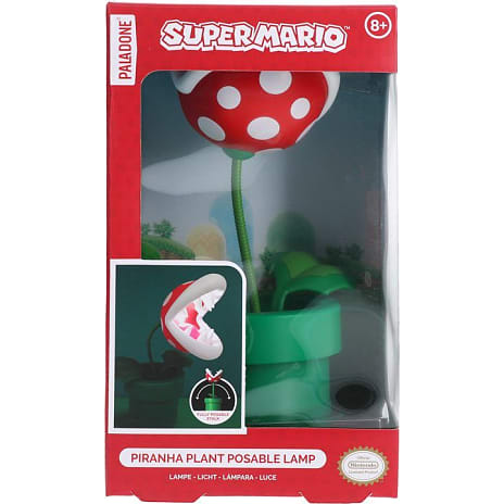 Super Mario Mini Piranha lampe - grøn og rød