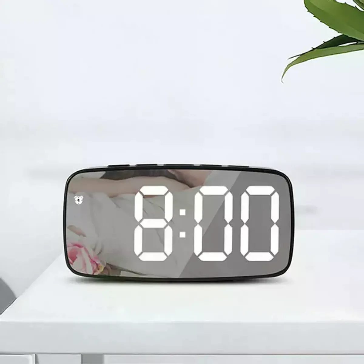 Réveil LED Écran Miroir Vert