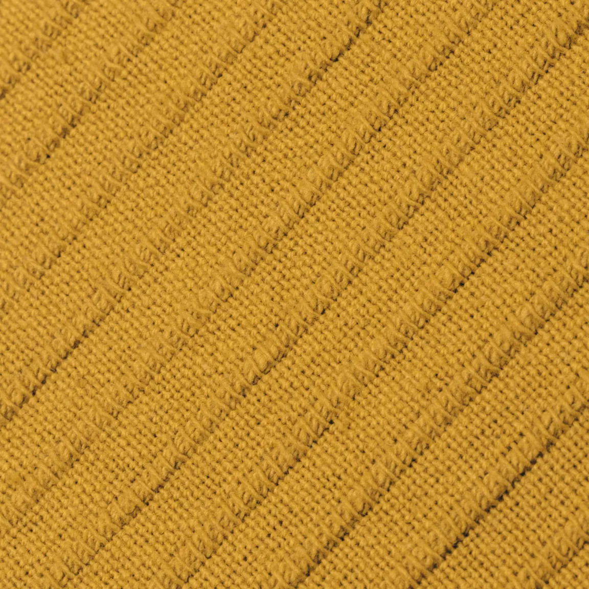 Housse de coussin rectangulaire coton tissé (30 x 50 cm) Léa Jaune safran
