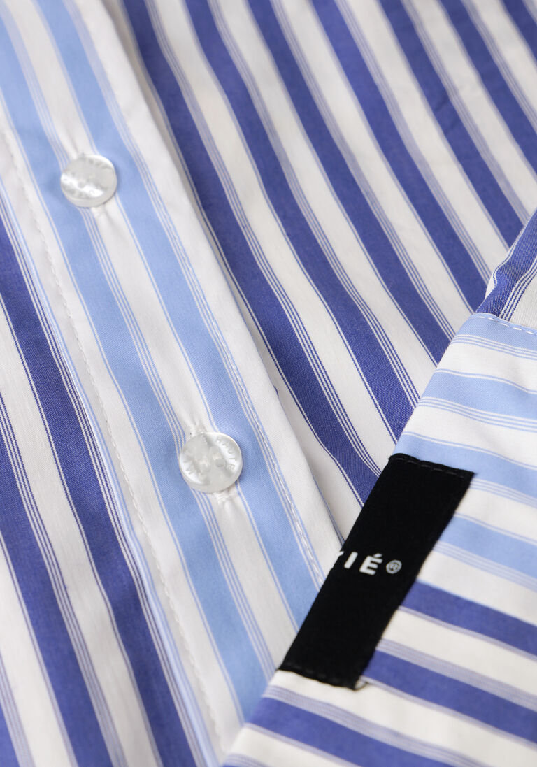 blauwe haute l'amitié blouses lark mix stripe shirt