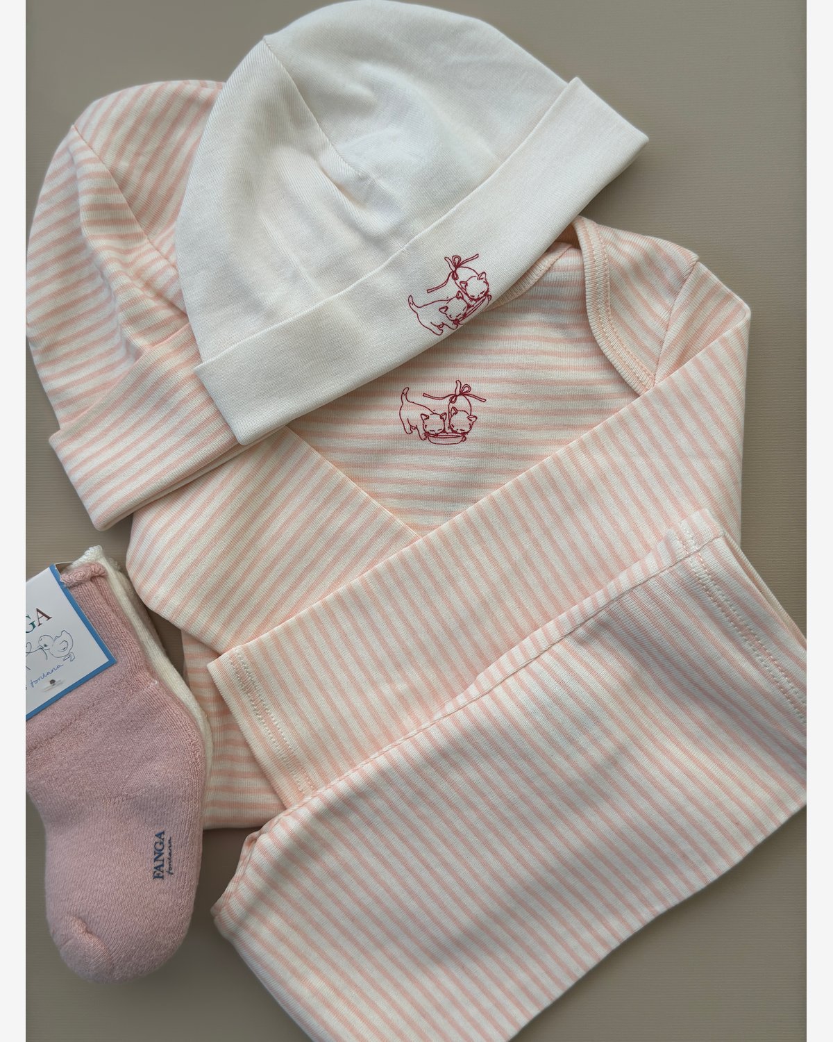 2pk Babylue – Øko Bomull | Fio Beanie