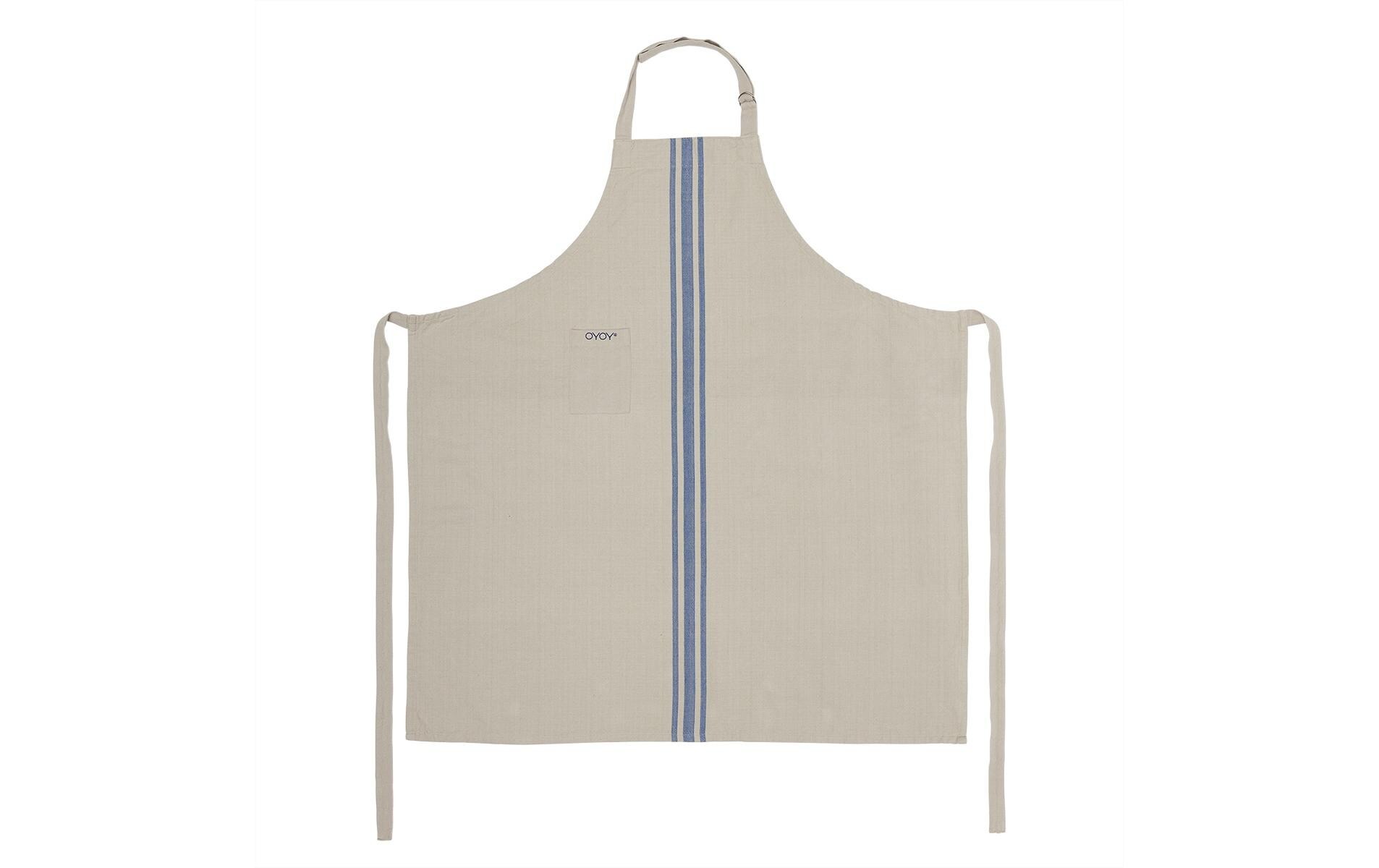 Kochschürze Linu Beige/BlauKüchenschürze