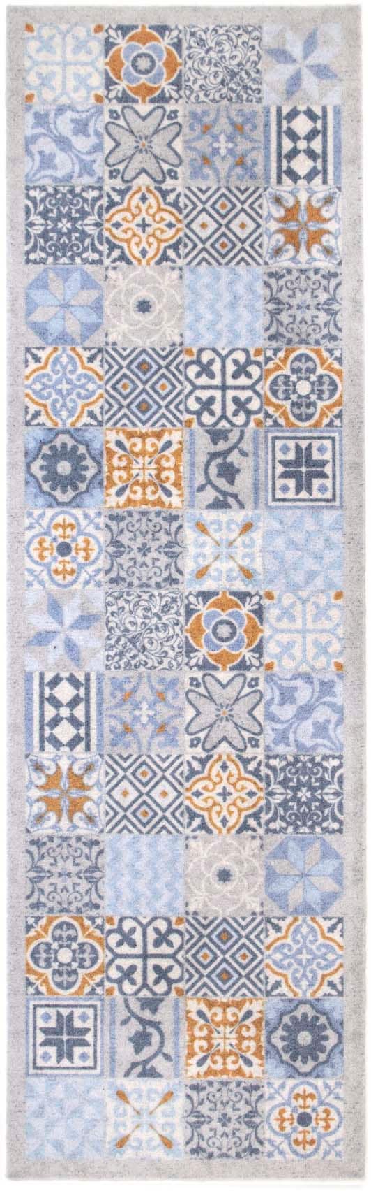 Primaflor-Ideen in Textil Küchenläufer »MOROCCAN TILES, Made in Belgium« rechteckig 6,5 mm Höhe Fliesen Design, Ornamente, 50x150 cm, rutschhemmend, waschbar