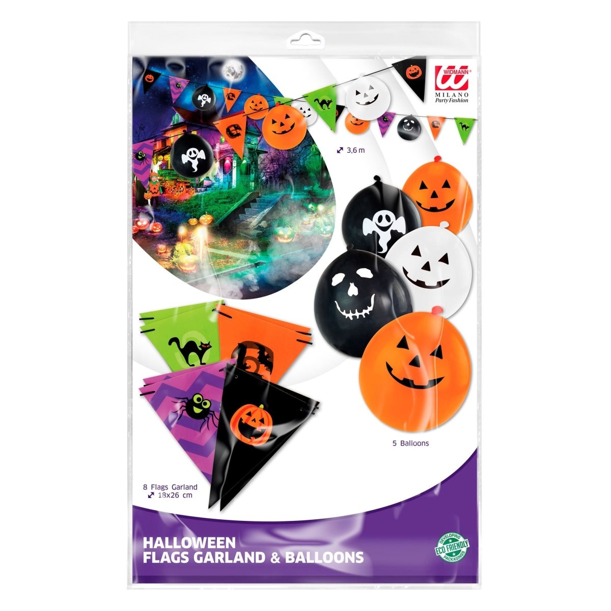 Halloween Slinger Gekleurd 3,6m