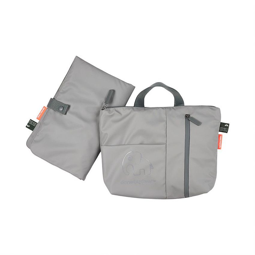 Sac à langer Elphee - Gris - Ecru