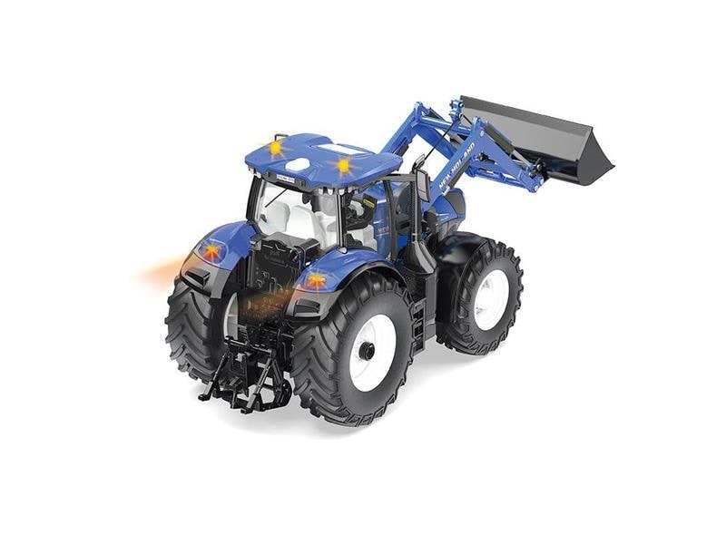 Siku Traktor New Holland T7.315 mit Controller RTR, 1:32 Siku Control Traktor mit funktionsfähigem Frontlader und Bluetooth Fernsteuerung