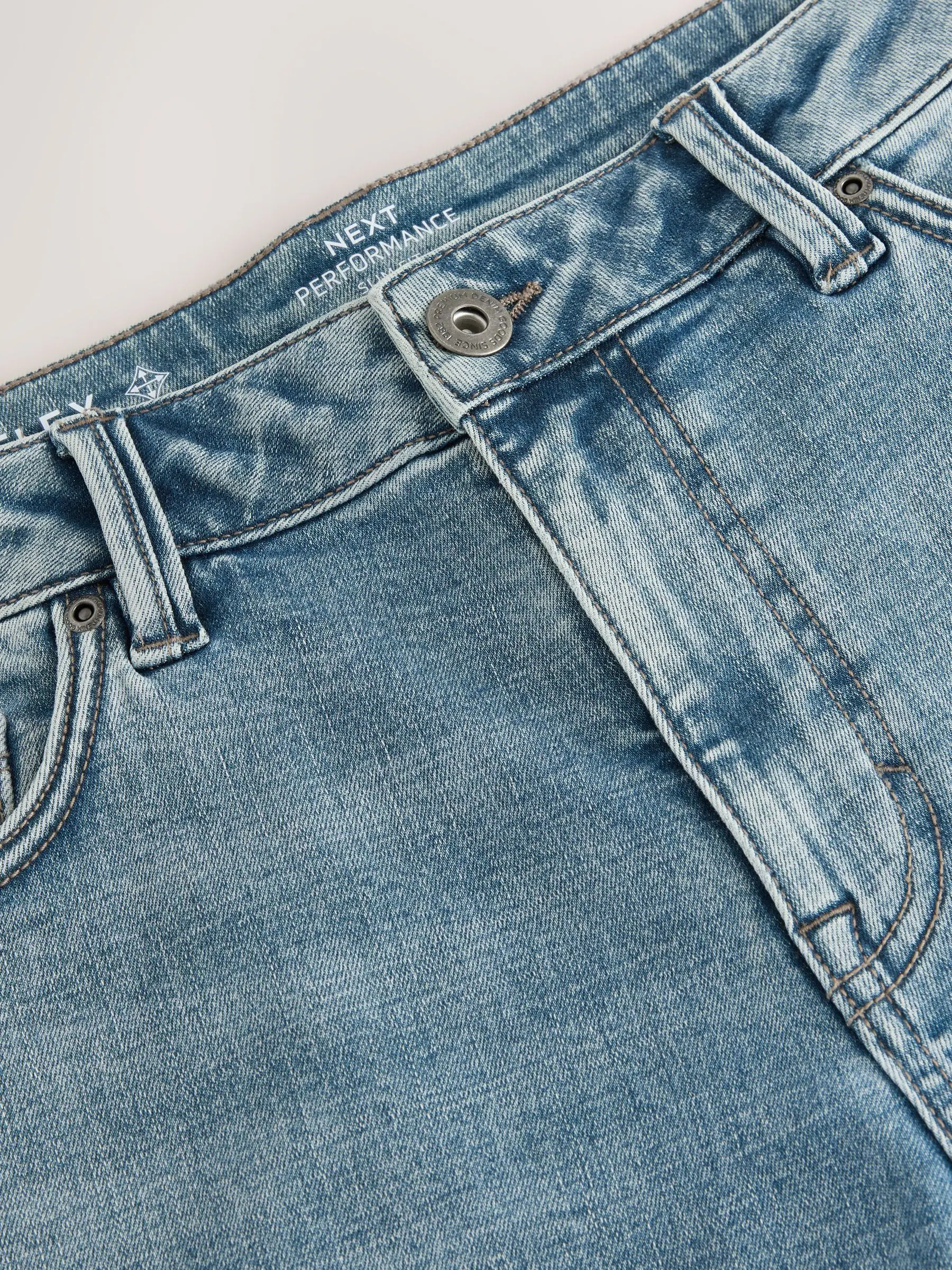 Lichtblauw - Slim Fit - Motionflex jeans