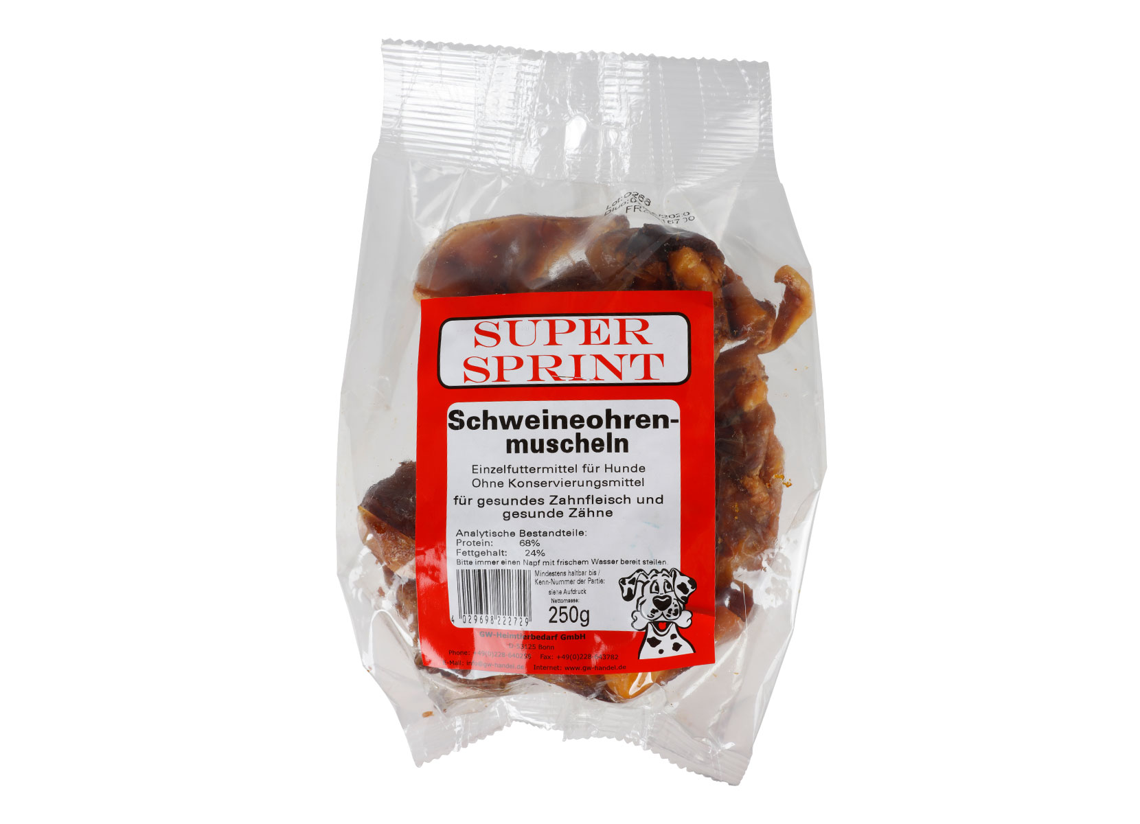 Super Sprint Schweineohrenmuscheln 250g