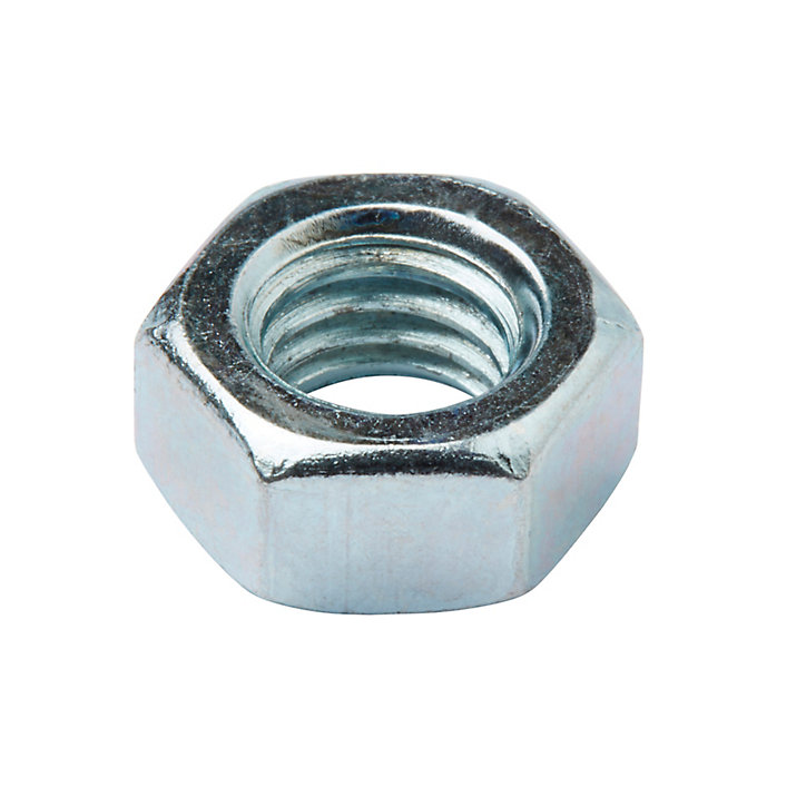 Écrous hexagonaux en acier zingué ø 8 - 200 pièces