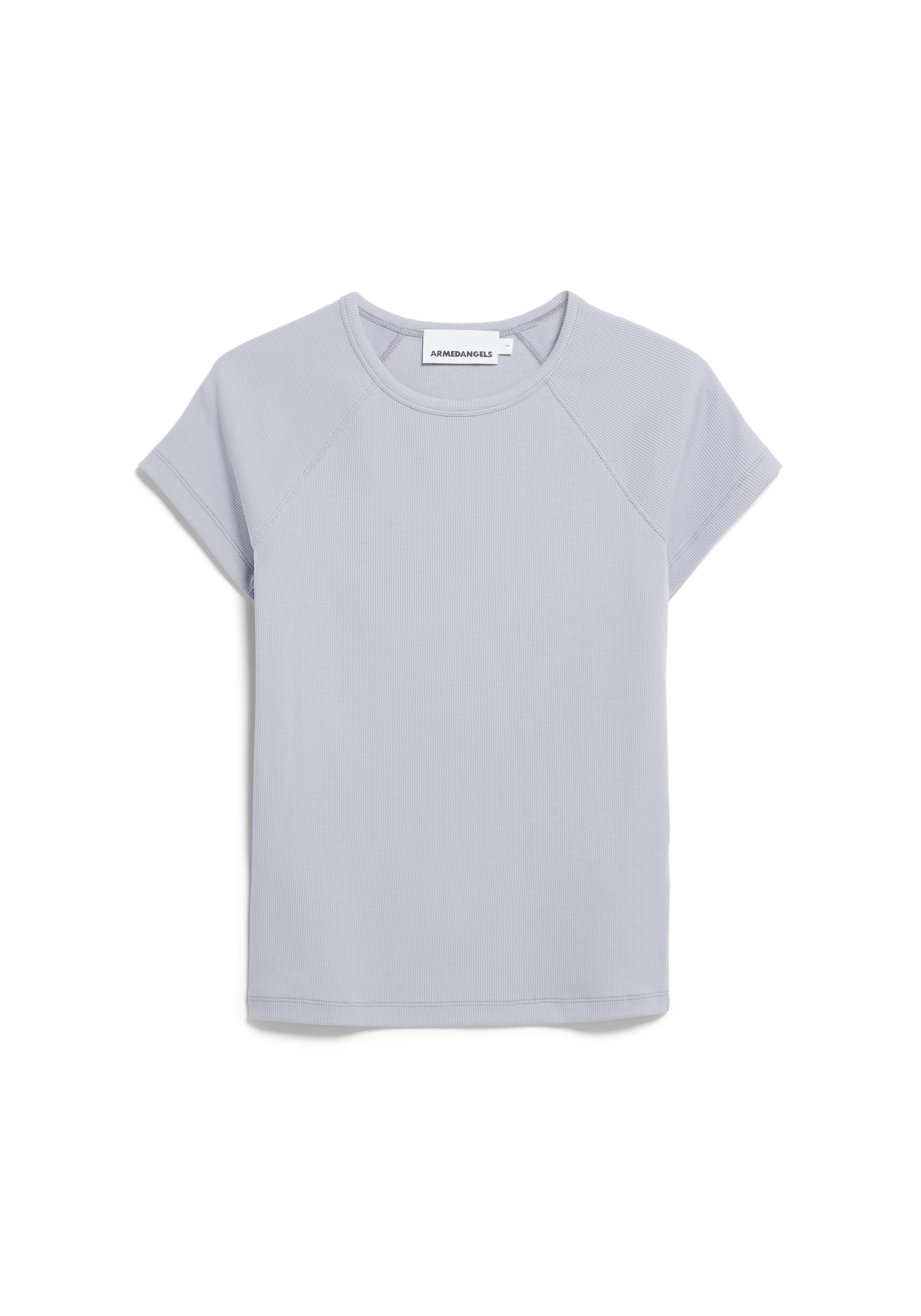 Armedangels Ripp-T-Shirt Hanjaa Misty Morning