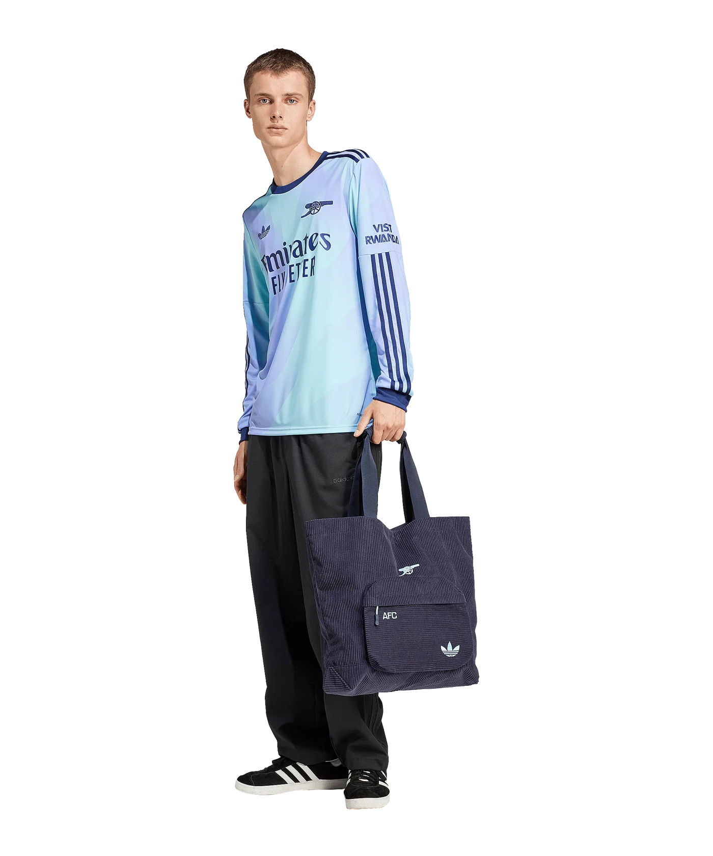 adidas Originals FC Arsenal London Langarm Trikot 2024/2025 Türkis