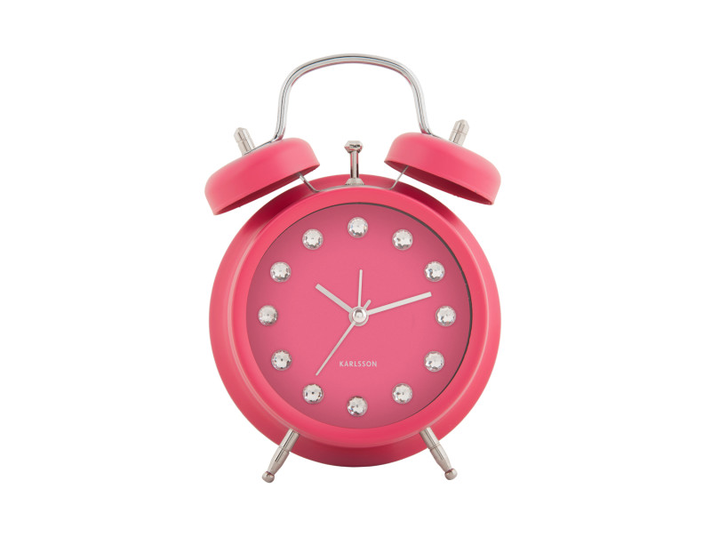 Alarm Clock Glam Diamonds KA6018BK Black
