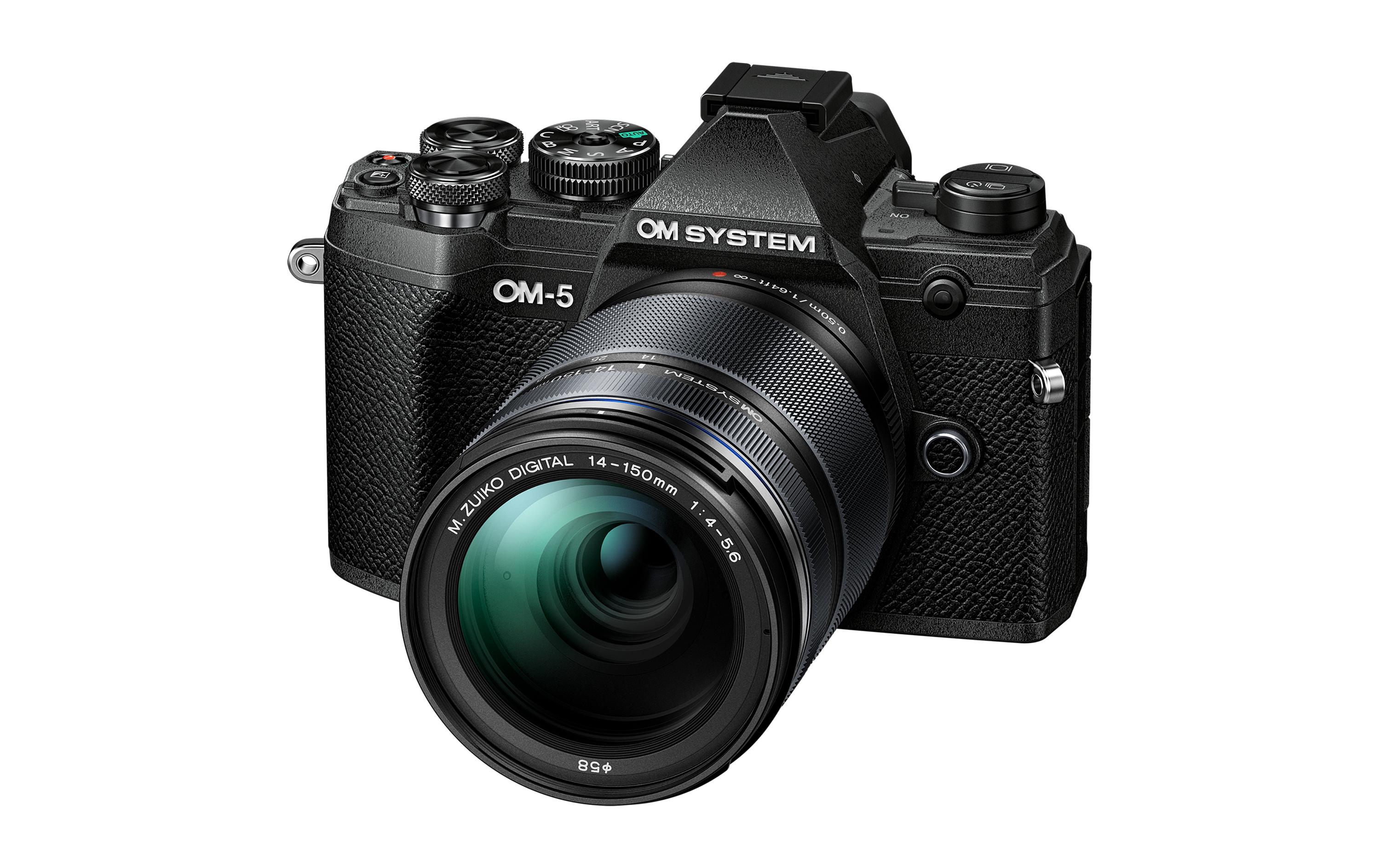 Fotokamera OM-5 M.Zuiko ED 14-150 mm F/4-5.6 II Schwarz<br>Spiegellose OM SYSTEM Kamera, Adventure-Kamera
